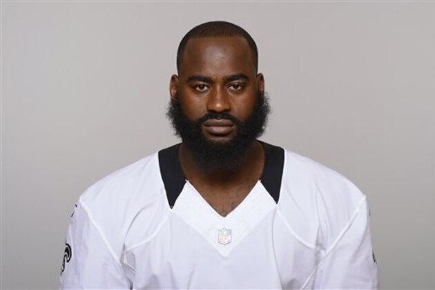 FILE - This 2015 file photo shows Junior Galette of the New Orleans Saints NFL football team. Redskins coach Jay Gruden says outside linebacker Junior Galette will miss the entire season after tearing his left Achilles tendon. Gruden discussed Galette's status on Thursday, Aug. 27, 2015, a day after the pass rusher was injured toward the end of practice. (AP Photo/File)