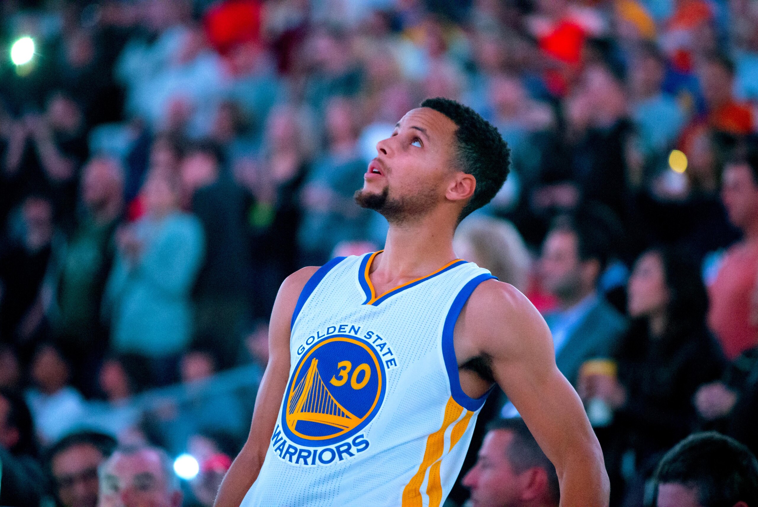 Nov 27, 2015; Phoenix, AZ, USA; Golden State Warriors guard Stephen Curry against the Phoenix Suns at Talking Stick Resort Arena. The Warriors defeated the Suns 135-116. Mandatory Credit: Mark J. Rebilas-USA TODAY Sports