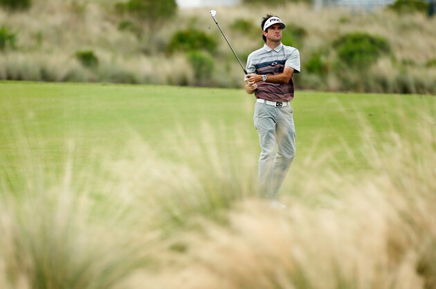 NASSAU, BAHAMAS - DECEMBER 06:  Bubba Watson of the United States watches his second shot on the tenth hole during the final round of the Hero World Challenge at Albany, The Bahamas on December 6, 2015 in Nassau, Bahamas  (Photo by Scott Halleran/Getty Images)