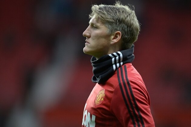 Manchester United's German midfielder Bastian Schweinsteiger warms up before the English Premier League football match between Manchester United and West Ham United at Old Trafford in Manchester, north west England, on December 5, 2015.  AFP PHOTO / OLI SCARFF

RESTRICTED TO EDITORIAL USE. No use with unauthorized audio, video, data, fixture lists, club/league logos or 'live' services. Online in-match use limited to 75 images, no video emulation. No use in betting, games or single club/league/player publications. / AFP / OLI SCARFF        (Photo credit should read OLI SCARFF/AFP/Getty Images)