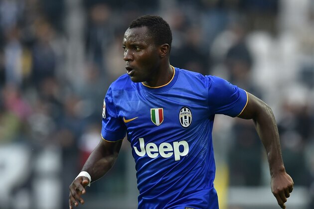 TURIN, ITALY - OCTOBER 26:  Kwadwo Asamoah of Juventus FC in action during the Serie A match between Juventus FC and US Citta di Palermo at Juventus Arena on October 26, 2014 in Turin, Italy.  (Photo by Valerio Pennicino/Getty Images)