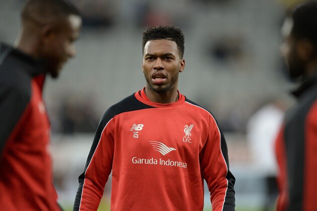 Liverpool's English striker Daniel Sturridge warms up ahead of the English Premier League football match between Newcastle United and Liverpool at St James' Park in Newcastle-upon-Tyne, north east England, on December 6, 2015.     AFP PHOTO / OLI SCARFF

RESTRICTED TO EDITORIAL USE. No use with unauthorized audio, video, data, fixture lists, club/league logos or 'live' services. Online in-match use limited to 75 images, no video emulation. No use in betting, games or single club/league/player publications. / AFP / OLI SCARFF        (Photo credit should read OLI SCARFF/AFP/Getty Images)