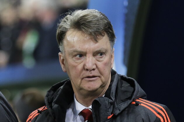 Manchester United's manager Louis van Gaal arrives for the Champions League group B soccer match between VfL Wolfsburg and Manchester United in Wolfsburg, Germany, Tuesday, Dec. 8, 2015. (AP Photo/Markus Schreiber)