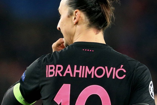 PARIS, FRANCE - DECEMBER 08:  Zlatan Ibrahimovic of Paris Saint-Germain reacts during the UEFA Champions League between Paris Saint-Germain and Shakhtar Donetsk at Parc Des Princes on december 8, 2015 in Paris, France.  (Photo by Xavier Laine/Getty Images)
