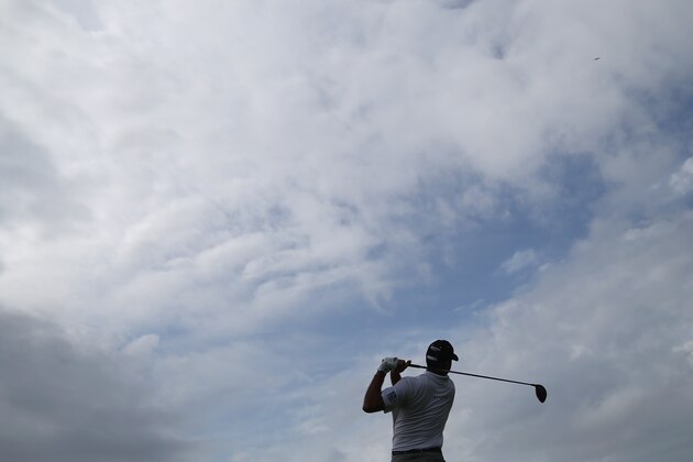 ST SIMONS ISLAND, GA - NOVEMBER 21:  Matt Kuchar tees off on the 13th hole on the Seaside Course during the third round of The RSM Classic on November 21, 2015 in St Simons Island, Georgia.  (Photo by Matt Sullivan/Getty Images)