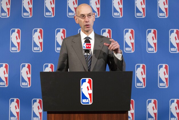 FILE - In this Oct. 23, 2015, file photo, NBA Commissioner Adam Silver speaks at a news conference after an annual NBA owners meeting, in New York. Silver has been heavily involved with the WNBA since the start. Now the NBA Commissioner plans to