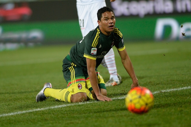 MODENA, ITALY - DECEMBER 06:  Carlos Bacca of Milan looks during the Serie A match between Carpi FC and AC Milan at Alberto Braglia Stadium on December 6, 2015 in Modena, Italy.  (Photo by Dino Panato/Getty Images)