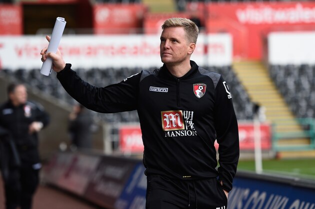 SWANSEA, WALES - NOVEMBER 21:  Bournemouth manager Eddie Howe arrives at the ground before the Barclays Premier League match between Swansea City and A.F.C. Bournemouth at Liberty Stadium on November 21, 2015 in Swansea, Wales.  (Photo by Stu Forster/Getty Images)