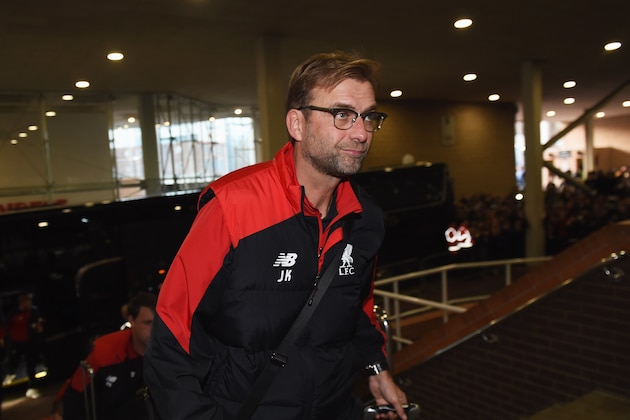 NEWCASTLE UPON TYNE, ENGLAND - DECEMBER 06:  Jurgen Klopp manager of Liverpool arrives prior to  the Barclays Premier League match between Newcastle United and Liverpool at St James' Park on December 6, 2015 in Newcastle upon Tyne, England  (Photo by Michael Regan/Getty Images)