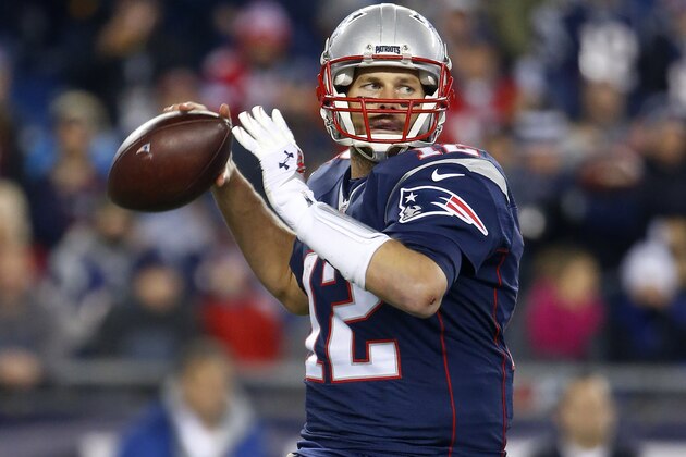 New England Patriots quarterback Tom Brady during a NFL football game against the Philadelphia Eagles at Gillette Stadium in Foxborough, Mass.Sunday, Dec. 6, 2015. (Winslow Townson/AP Images for Panini)