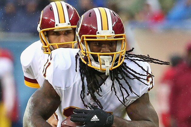 CHICAGO, IL - DECEMBER 13: Matt Jones #31 of the Washington Redskins runs in the 3rd quarter against the Chicago Bears at Soldier Field on December 13, 2015 in Chicago, Illinois. The Redskins defeated the Bears 24-21. (Photo by Jonathan Daniel/Getty Images)