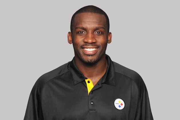 This is a 2012 photo of Scottie Montgomery of the Pittsburgh Steelers NFL football team. This image reflects the Pittsburgh Steelers active roster as of Tuesday, April 24, 2012 when this image was taken. (AP Photo)