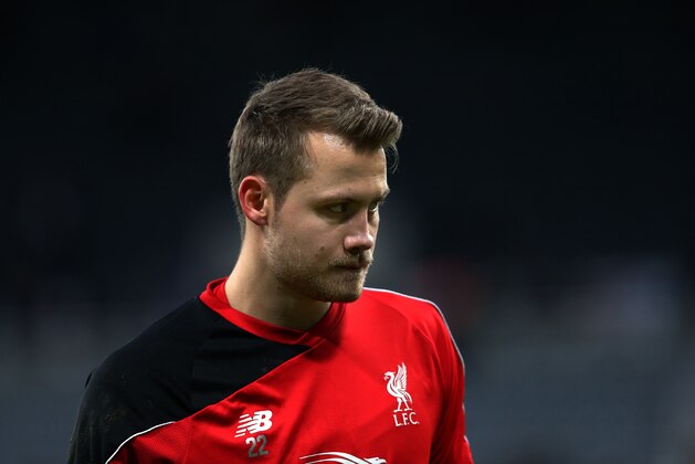 Liverpool's goalkeeper Simon Mignolet ahead of the English Premier League soccer match between Newcastle United and Liverpool at St James' Park, Newcastle, England, Sunday, Dec. 6, 2015. (AP Photo/Scott Heppell)