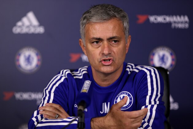 COBHAM, ENGLAND - DECEMBER 11:  Chelsea manager Jose Mourinho talks to the media during a press conference at Chelsea Training Ground on December 11, 2015 in Cobham, England.  (Photo by Ian Walton/Getty Images)