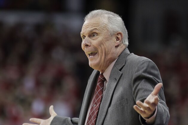 Wisconsin coach Bo Ryan during the first half of an NCAA college basketball game against Milwaukee Wednesday, Dec. 9, 2015, in Madison, Wis. (AP Photo/Andy Manis)