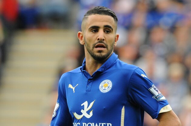 Leicester's Riyad Mahrez during the English Premier League soccer match between Leicester City and Everton at King Power Stadium, in Leicester, England, Saturday, Aug 16, 2014. (AP Photo/Rui Vieira)