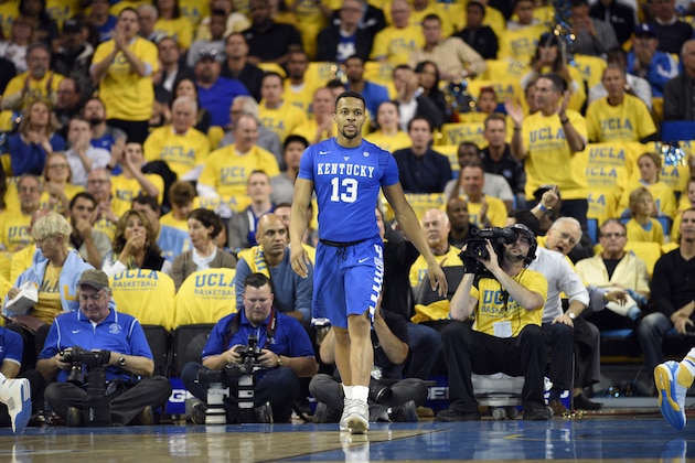 Kentucky guard Isaiah Briscoe walks down the court during the first half of an NCAA college basketball game against UCLA in Los Angeles, Thursday, Dec. 3, 2015. (AP Photo/Kelvin Kuo)