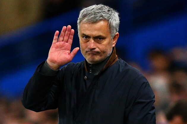 LONDON, ENGLAND - DECEMBER 09:  Jose Mourinho manager of Chelsea reacts during the UEFA Champions League Group G match between Chelsea FC and FC Porto at Stamford Bridge on December 9, 2015 in London, United Kingdom.  (Photo by Clive Mason/Getty Images)