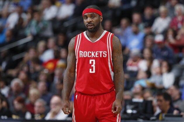 Houston Rockets guard Ty Lawson (3) in the second half of an NBA basketball game Monday, Dec.14, 2015, in Denver. The Nuggets won 114-108. (AP Photo/David Zalubowski)