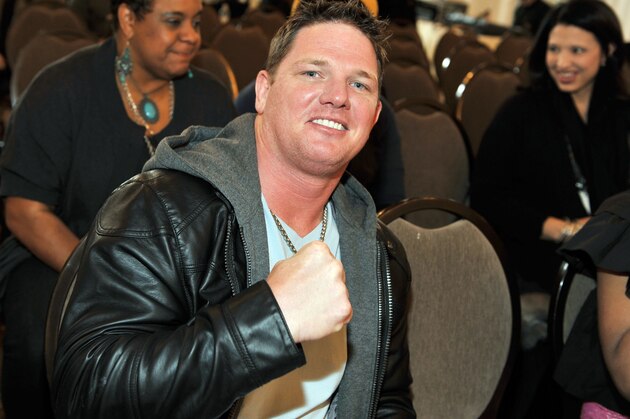 ATLANTA, GA - FEBRUARY 22: TNA Wrestler 'The Phenomenal'AJ Styles attends Dove Awards Press Conference at Georgian Terrace Hotel - Livingston on February 22, 2012 in Atlanta, Georgia. (Photo by Moses Robinson/Getty Images for Gospel Music Association)