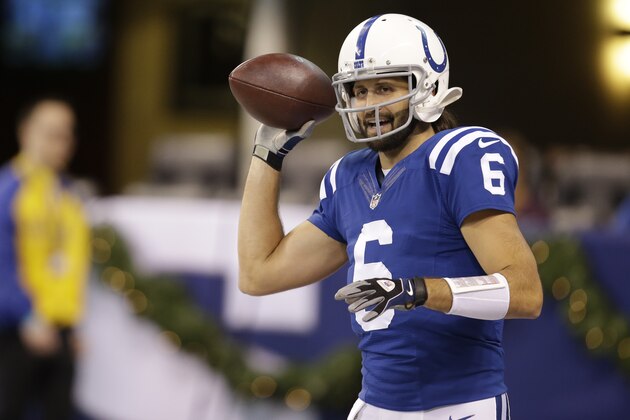 Indianapolis Colts quarterback Charlie Whitehurst (6) throws before the start of an NFL football game between the Indianapolis Colts and the Houston Texans, Sunday, Dec. 20, 2015, in Indianapolis. (AP Photo/AJ Mast) Indianapolis Colts quarterback Charlie Whitehurst (6) throws before the start of an NFL football game between the Indianapolis Colts and the Houston Texans, Sunday, Dec. 20, 2015, in Indianapolis. (AP Photo/AJ Mast)