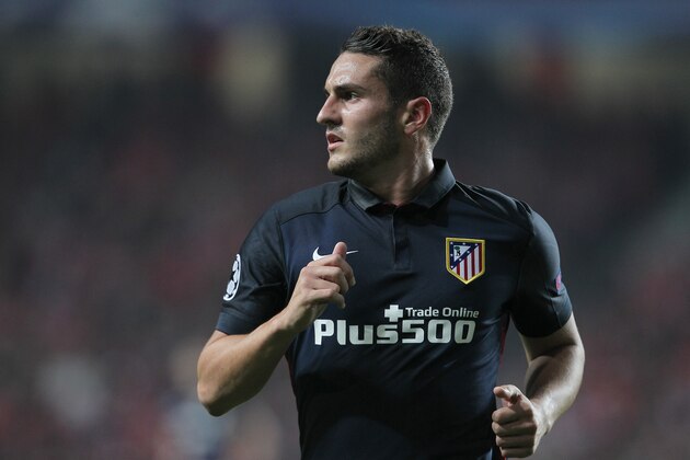 LISBON, PORTUGAL - DECEMBER 08: Atletico Madrid's midfielder Koke during the match between SL Benfica and Club Atletico de Madrid for the UEFA Champions League at Estadio da Luz on December 08, 2015 in Lisbon, Portugal.  (Photo by Carlos Rodrigues/Getty Images)