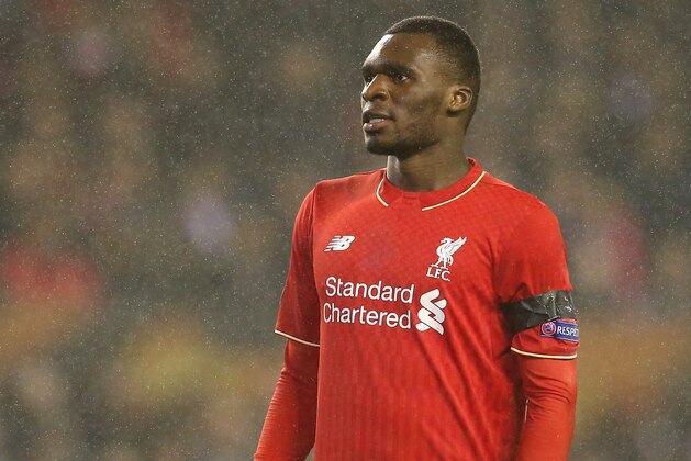 LIVERPOOL, ENGLAND - NOVEMBER 26:  Christian Benteke of Liverpool looks on during the UEFA Europa League match between Liverpool FC and FC Girondins de Bordeaux at Anfield on November 26, 2015 in Liverpool, United Kingdom.  (Photo by Alex Livesey/Getty Images)