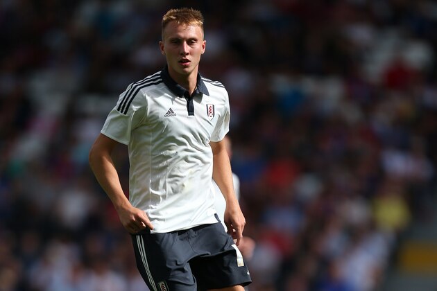 LONDON, ENGLAND - AUGUST 01:  Cauley Woodrow of Fulham during the pre-season friendly between Fulham and Watford at Craven Cottage on August 1, 2015 in London, England.  (Photo by Catherine Ivill - AMA/Getty Images)
