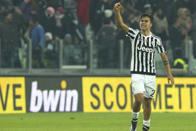 TURIN, ITALY - DECEMBER 13:  Paulo Dybala of Juventus FC celebrates his goal during the Serie A match betweeen Juventus FC and ACF Fiorentina at Juventus Arena on December 13, 2015 in Turin, Italy.  (Photo by Marco Luzzani/Getty Images)