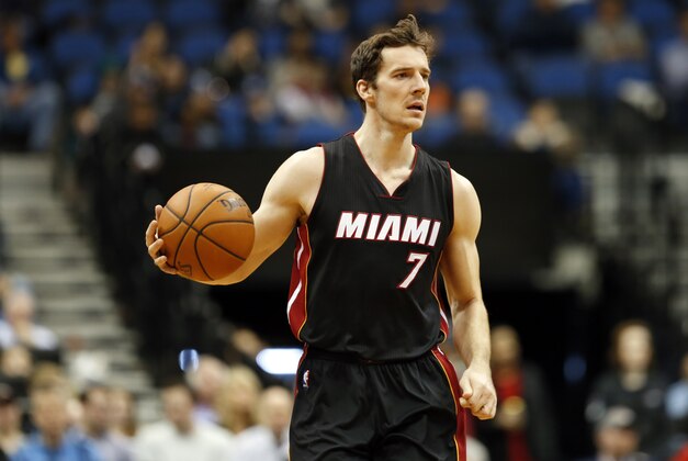 Miami Heat’s Goran Dragic from Slovenia plays against the Minnesota Timberwolves in the second half of an NBA basketball game, Thursday, Nov. 5, 2015, in Minneapolis. The Heat won 96-84. (AP Photo/Jim Mone)