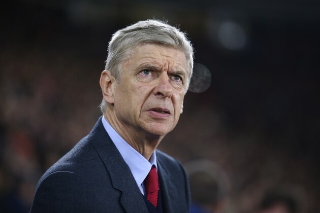 Arsenal's French manager Arsene Wenger looks on ahead of the English Premier League football match between Southampton and Arsenal at St Mary's Stadium in Southampton, southern England on December 26, 2015. AFP PHOTO / JUSTIN TALLIS

RESTRICTED TO EDITORIAL USE. NO USE WITH UNAUTHORIZED AUDIO, VIDEO, DATA, FIXTURE LISTS, CLUB/LEAGUE LOGOS OR 'LIVE' SERVICES. ONLINE IN-MATCH USE LIMITED TO 75 IMAGES, NO VIDEO EMULATION. NO USE IN BETTING, GAMES OR SINGLE CLUB/LEAGUE/PLAYER PUBLICATIONS. / AFP / JUSTIN TALLIS        (Photo credit should read JUSTIN TALLIS/AFP/Getty Images)
