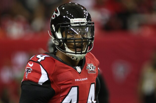 Vic Beasley during an NFL football game between the Tampa Bay Buccaneers and the Atlanta Falcons, Sunday, Nov. 1, 2015, in Atlanta, Ga. (Photo by Marc Serota/Panini) Vic Beasley during an NFL football game between the Tampa Bay Buccaneers and the Atlanta Falcons, Sunday, Nov. 1, 2015, in Atlanta, Ga. (Photo by Marc Serota/Panini)