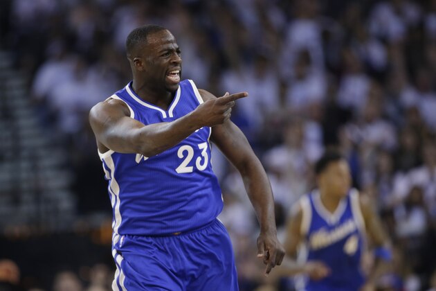 Golden State Warriors' Draymond Green (23) in action against the Cleveland Cavaliers during an NBA basketball game Friday, Dec. 25, 2015, in Oakland, Calif. (AP Photo/Marcio Jose Sanchez)