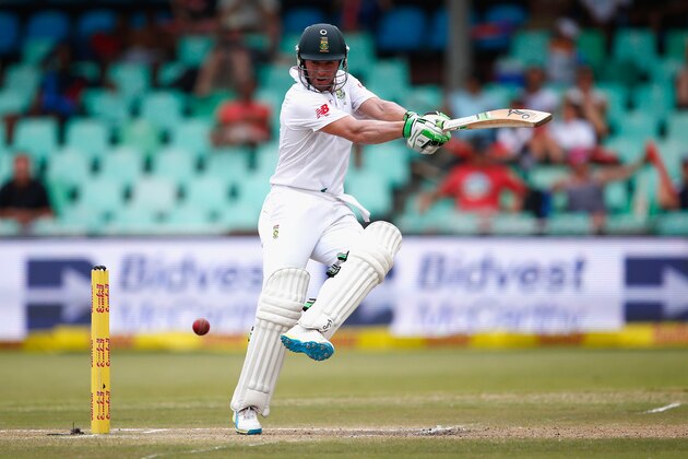DURBAN, SOUTH AFRICA - DECEMBER 29:  AB de Villiers of South Africa bats during day four of the 1st Test between South Africa and England at Sahara Stadium Kingsmead on December 29, 2015 in Durban, South Africa.  (Photo by Julian Finney/Getty Images)