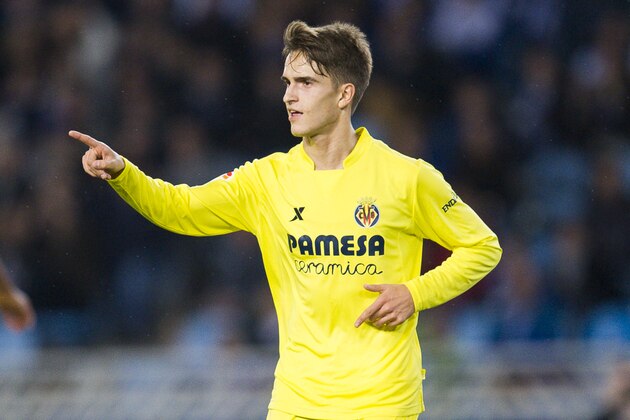 SAN SEBASTIAN, SPAIN - DECEMBER 20:  Denis Suarez of Villarreal CF celebrates after scoring during the La Liga match between Real Sociedad de Futbol and Villarreal CF at Estadio Anoeta on December 20, 2015 in San Sebastian, Spain.  (Photo by Juan Manuel Serrano Arce/Getty Images)