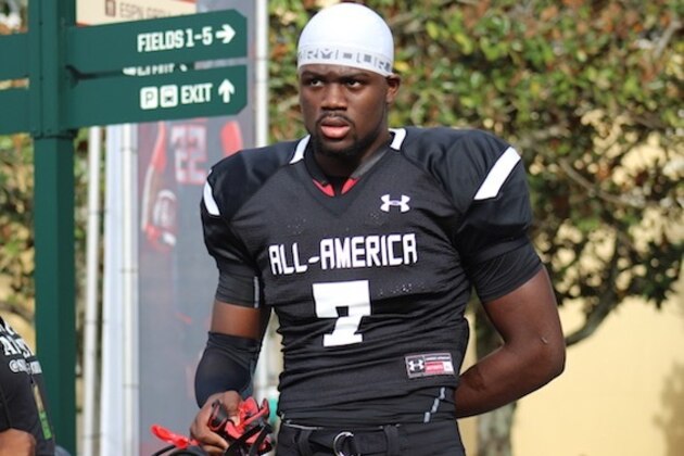 Florida DE commit Antonneous Clayton displayed his explosiveness.