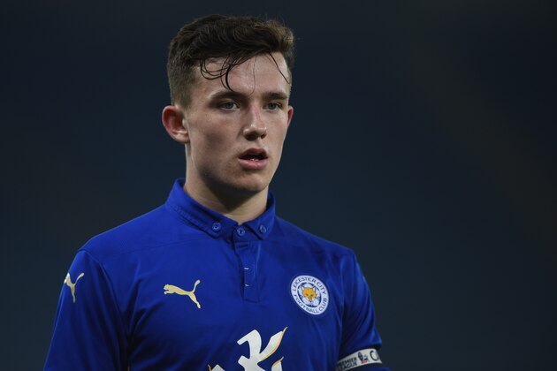 LEICESTER, ENGLAND - APRIL 08:  Ben Chilwell of Leicester in action during the FA Youth Cup semi-final, second leg between Leicester City and Manchester City at The King Power Stadium on April 8, 2015 in Leicester, England.  (Photo by Michael Regan/Getty Images)