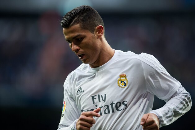 MADRID, SPAIN - DECEMBER 30:  Cristiano Ronaldo of Real Madrid CF looks on during the Real Madrid CF vs Real Sociedad match as part of the Liga BBVA 2015-2016 at the Estadio Santiago Bernabeu on December 30, 2015 in Madrid, Spain.  (Photo by Aitor Alcalde/Power Sport Images/Getty Images)