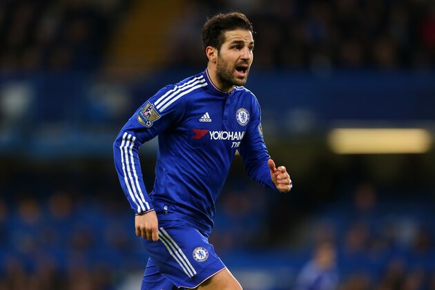 LONDON, ENGLAND - DECEMBER 26:  Cesc Fabregas of Chelsea during the Barclays Premier League match between Chelsea and Watford at Stamford Bridge on December 26, 2015 in London, England.  (Photo by Catherine Ivill - AMA/Getty Images)