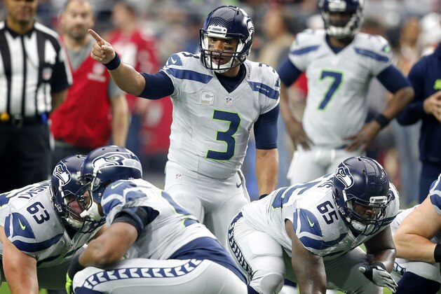 Seattle Seahawks quarterback Russell Wilson (3) warms up prior to an NFL football game against the Arizona Cardinals, Sunday, Jan. 3, 2016, in Glendale, Ariz. (AP Photo/Ross D. Franklin)