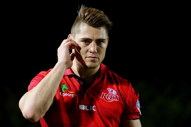 CAIRNS, AUSTRALIA - JANUARY 31:  James O'Connor of the Reds looks on from the sideline during the Super Rugby trial match between the Queensland Reds and the Melbourne Rebels at Barlow Park on January 31, 2015 in Cairns, Australia.  (Photo by Chris Hyde/Getty Images)