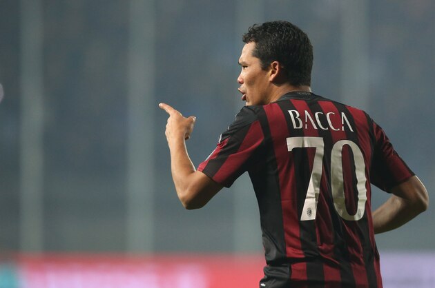 FROSINONE, ITALY - DECEMBER 20:  Carlos Bacca of Milan during the Serie A match between Frosinone Calcio and AC Milan at Stadio Matusa on December 20, 2015 in Frosinone, Italy.  (Photo by Maurizio Lagana/Getty Images)