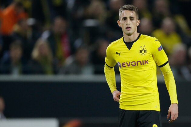 Adnan Januzaj of Borussia Dortmund during the Europa League group C match between Borussia Dortmund and Qäbälä FK on November 5, 2015 at the Signal Iduna Park stadium in Dortmund, Germany.(Photo by VI Images via Getty Images)