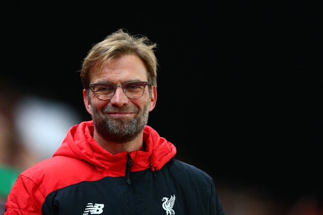 STOKE ON TRENT, ENGLAND - JANUARY 05:  Jurgen Klopp, Manager of Liverpool looks on during the Capital One Cup semi final, first leg match between Stoke City and Liverpool at the Britannia Stadium on January 5, 2016 in Stoke on Trent, England.  (Photo by Clive Mason/Getty Images)