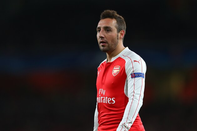 LONDON, ENGLAND - NOVEMBER 24:  Santi Cazorla of Arsenal during the UEFA Champions League match between Arsenal and Dinamo Zagreb at the Emirates Stadium on November 24, 2015 in London, United Kingdom.  (Photo by Catherine Ivill - AMA/Getty Images)
