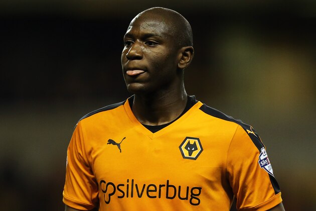 WOLVERHAMPTON, ENGLAND - OCTOBER 21:  Benik Afobe of Wolverhampton Wanderers during the Sky Bet Championship match between Wolverhampton Wanderers and Brentford at Molineux on October 21, 2015 in Wolverhampton, England.  (Photo by James Baylis - AMA/Getty Images)