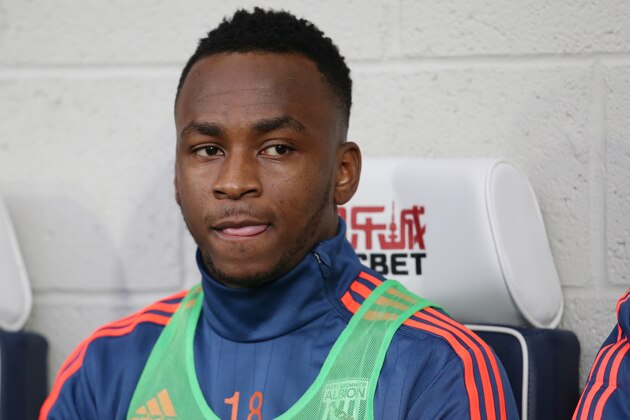 WEST BROMWICH, ENGLAND - DECEMBER 28: Saido Berahino of West Bromwich Albion is seen on the bench prior to the Barclays Premier League match between West Bromwich Albion and Newcastle United at The Hawthorns on December 28, 2015 in West Bromwich, England.  (Photo by Jan Kruger/Getty Images)