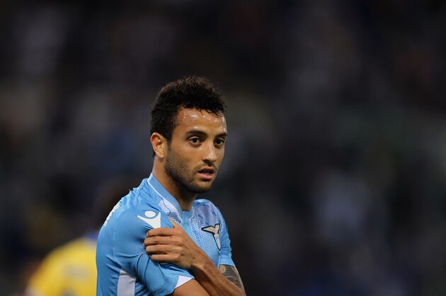 ROME, ITALY - OCTOBER 04:  Felipe Anderson of SS Lazio looks on during the Serie A match between SS Lazio and Frosinone Calcio at Stadio Olimpico on October 4, 2015 in Rome, Italy.  (Photo by Paolo Bruno/Getty Images)