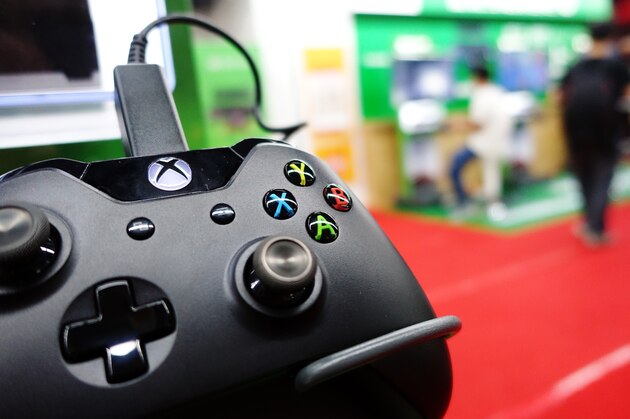A control of a Microsoft's Xbox One game console is pictured in a shop in Shanghai on September 29, 2014. The Xbox One launched in China, the first games console officially released on the mainland after Beijing lifted a ban on the devices, which it had imposed in 2000. AFP PHOTO / JOHANNES EISELE        (Photo credit should read JOHANNES EISELE/AFP/Getty Images)