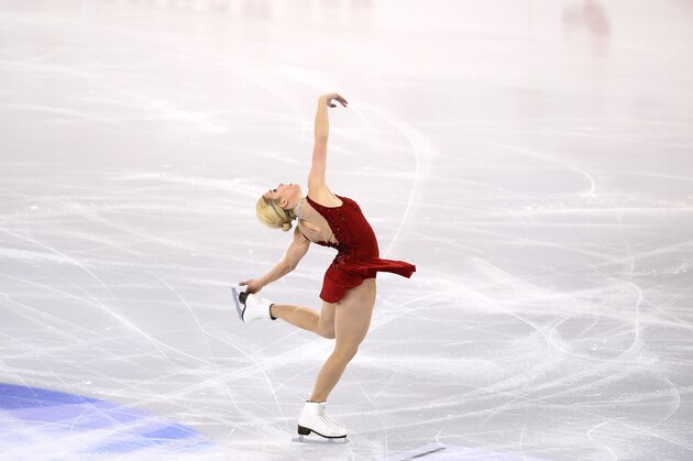 Ashley Wagner, of the United States, competes during her Ladies Free Skating at the Grand Prix Final figure skating competition in Barcelona, Spain, Saturday, Dec. 13, 2014. (AP Photo/Manu Fernandez)